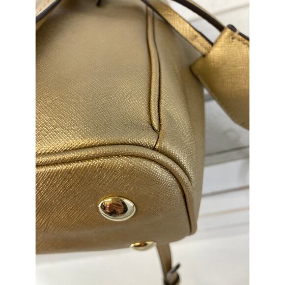 COACH F32829 SMALL GOLD METALIC CROSSBODY/ HANDBAG - Picture 9 of 16